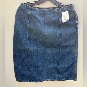 Preview International Dark Blue Denim Pencil Skirt